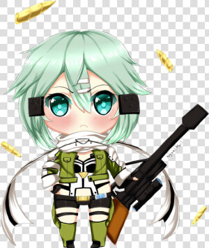 Asada Sinon Chibi Png  Transparent Png