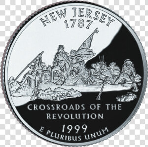 Quarter Dollar 1999 New Jersey  HD Png Download