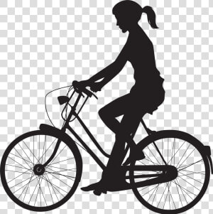 Cyclist Silhouette At Getdrawings  HD Png Download