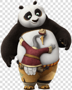 Clip Art Shifu Kung Fu Panda Animal   Kung Fu Panda Po And Mr Ping  HD Png Download