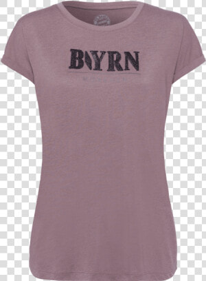 Womens T shirt Byrn Taupe   Active Shirt  HD Png Download