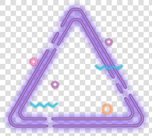  triangle  dot  border  neon  geometric  frame  overlay   Triangulo Morado Neon Png  Transparent Png