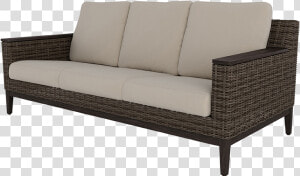 Remy Sofa With Armrest Caps Hickory   Studio Couch  HD Png Download