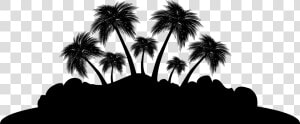 Palm Trees Silhouette Sky   Palm Trees Silhouette Png  Transparent Png