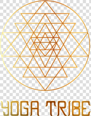 Yoga Tribe Gold   Sri Yantra Sacred Geometry Triangle  HD Png Download