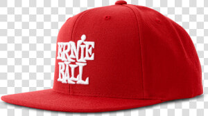 Red With White Stacked Ernie Ball Logo Hat Thumb  HD Png Download