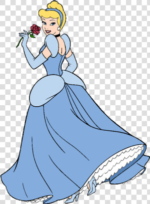 Cinderella Meninas Da Disney  Princesa Disney  Cinderela   Disney Cinderella With Rose  HD Png Download