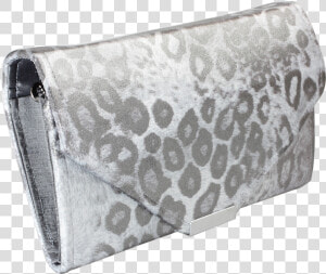 Mini Silver Animal Print Clutch Bag   Silver Animal Print Bag  HD Png Download