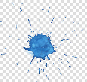 Blue Watercolor Splashes Png  Transparent Png