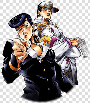 Unit Josuke Higashikata And Jotaro Kujo   Jotaro Kujo Josuke Higashikata  HD Png Download