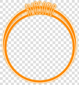  freetoedit  neon  round  circle  orange  awesome  glow   Circle  HD Png Download