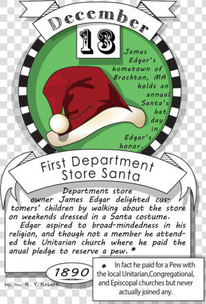 December Thirteenth  First Department Store Santa   New Years Cookie Cake  HD Png Download