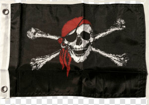 Ru Flag Inches Pirate Red Hat Flag   Jolly Roger Flag  HD Png Download