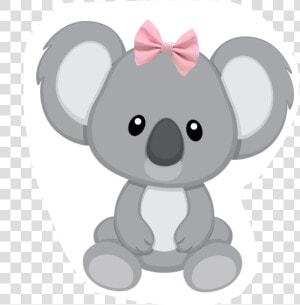  bow  koala  bear  girl  family   Koala Clipart  HD Png Download