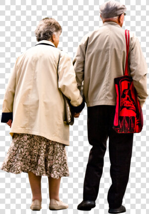 Couple Walking Png   Old People Walking Png  Transparent Png