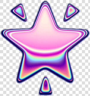  holo  holographic  stars  star  emoji  iridescent  HD Png Download