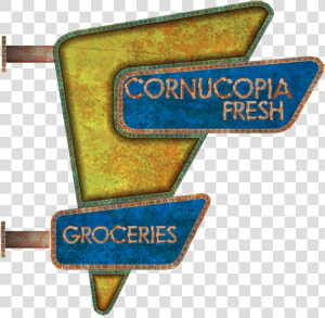 Cornucopia Fresh Groceries   Sign  HD Png Download