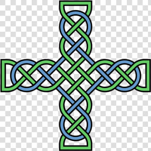 Knotwork Cross Multicolored   Celtic Knot Crosses  HD Png Download