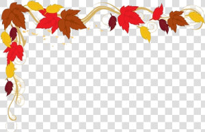 Fall Border Falling Clipart Corner Pencil And In Color   Fall Leaves Border Png  Transparent Png