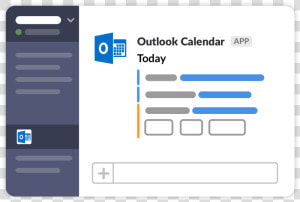 Slack Outlook Calendar  HD Png Download