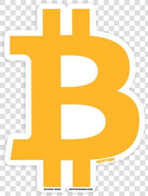 Bitcoin Btc Die cut Sticker   Png Download   Cross  Transparent Png