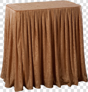 Portable Folding Display Table With Gold Drape  HD Png Download