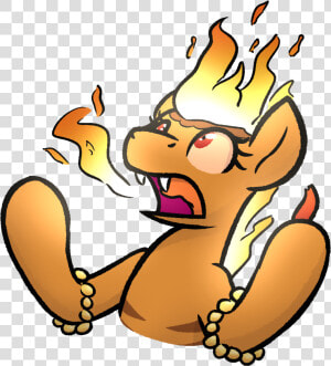 Moemneop  Fangs  Fire  Fire Breath  Fire Pony  Food    Cartoon  HD Png Download