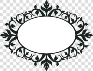 Ornamental Oval Frame Vector Clip Art   Vintage Floral Frame Oval Png  Transparent Png