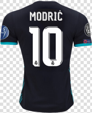 Real Madrid 17 18 Away Ucl Jersey Modrić   Sports Jersey  HD Png Download