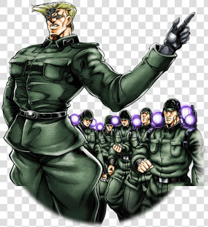 Unit Rudol Von Stroheim And Elite Troops   Jojo Von Stroheim Braka Monoga  HD Png Download