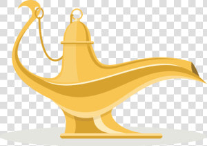 Yellow aladdin genie   Aladdin Magic Lamp Png  Transparent Png