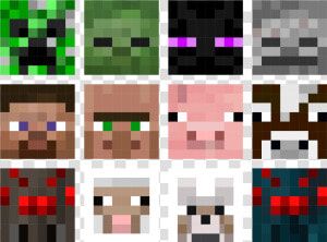 Transparent Minecraft Sword Png   Minecraft Villager Face Pixel Art  Png Download