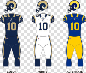 La Rams Uniform  HD Png Download