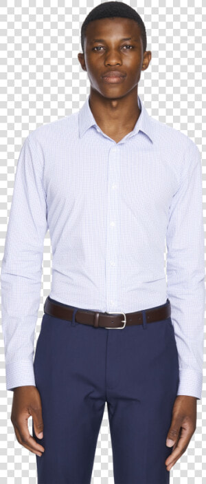 Blue Winston Slim Dress Shirt   Formal Wear  HD Png Download