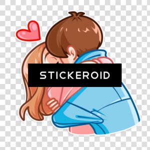 Парочка Hugs Kissing Love Relationship   Hot Stickers For Whatsapp  HD Png Download