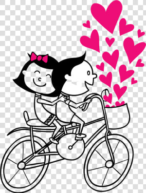 Couple Vector Cycling Png Free Photo Clipart   Love Couple Vector Png  Transparent Png