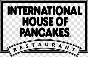 Transparent Ihop Png   Ihop Logo Black And White  Png Download