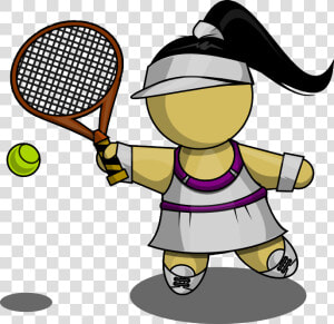 Free To Use  amp  Public Domain Tennis Clip Art   Tennis Player Clipart Transparent  HD Png Download