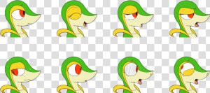 Snivy Face Set   Snivy Face  HD Png Download