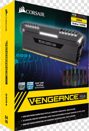 Corsair Vengeance Rgb Led Ddr4 Box   Corsair Vengeance Rgb 32gb Ddr4  HD Png Download