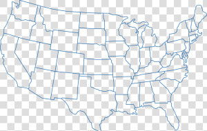 Outline Of The United States Blank Map World Map   50 States And Capital Map Quiz  HD Png Download