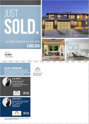 Real Estate Postcard Class Img responsive   House  HD Png Download