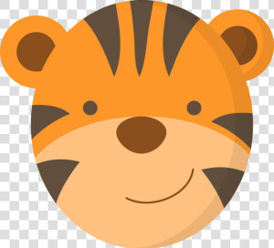 Tiger Clipart Jungle Animal   Cute Tiger Face Clipart  HD Png Download