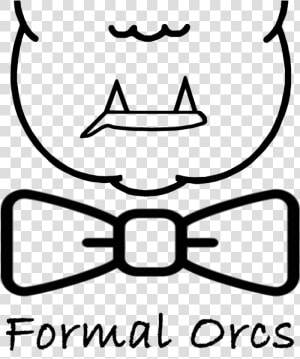 Formal Orcs Logo Black   Bow Png Black And White  Transparent Png