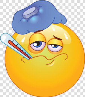 Sick Person Ill Emoticons Smileys And Emojis Transparent   Sick Emoticon  HD Png Download