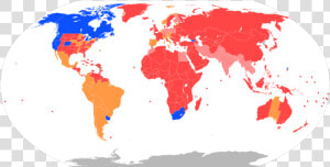 Developed Vs Developing Countries Map  HD Png Download