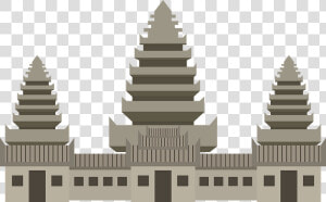 Angkor Wat Clipart   Hindu Temple  HD Png Download