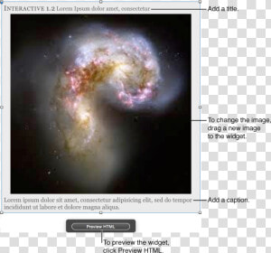 Html Widget   Antennae Galaxies Ngc 4038 4039  HD Png Download