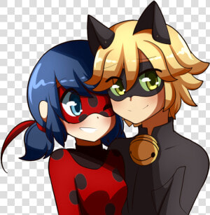 Ladybug And Chat Noir   Miraculous Ladybug Y Chat Noir  HD Png Download