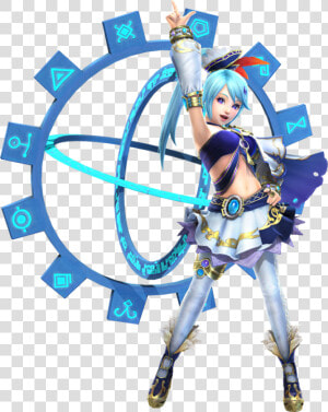 Hw Lana Gate Of Time Render   Lana Hyrule Warriors Back  HD Png Download